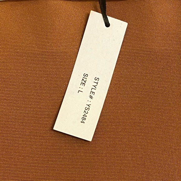 Forever 21 Brown Bodycon Bandage Mini Skirt Size L - Picture 8 of 8